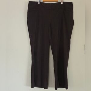 Ricki's Heathered Brown Bootcut Mid-Rise Stretch Professional Dress Pants Size 1